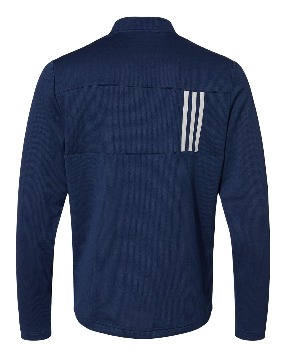 Adidas-A482-3-Stripes Double Knit Quarter-Zip Pullover - Image 21