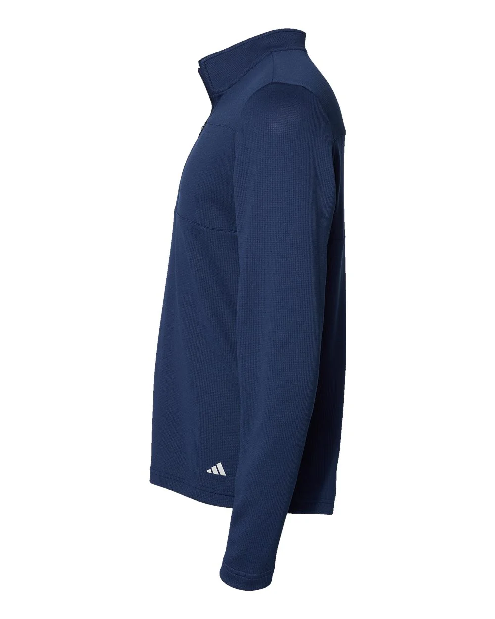 Adidas-A482-3-Stripes Double Knit Quarter-Zip Pullover - Image 22
