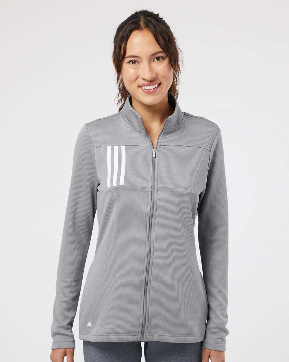 Adidas-A483-Women's 3-Stripes Double Knit Full-Zip - Image 11