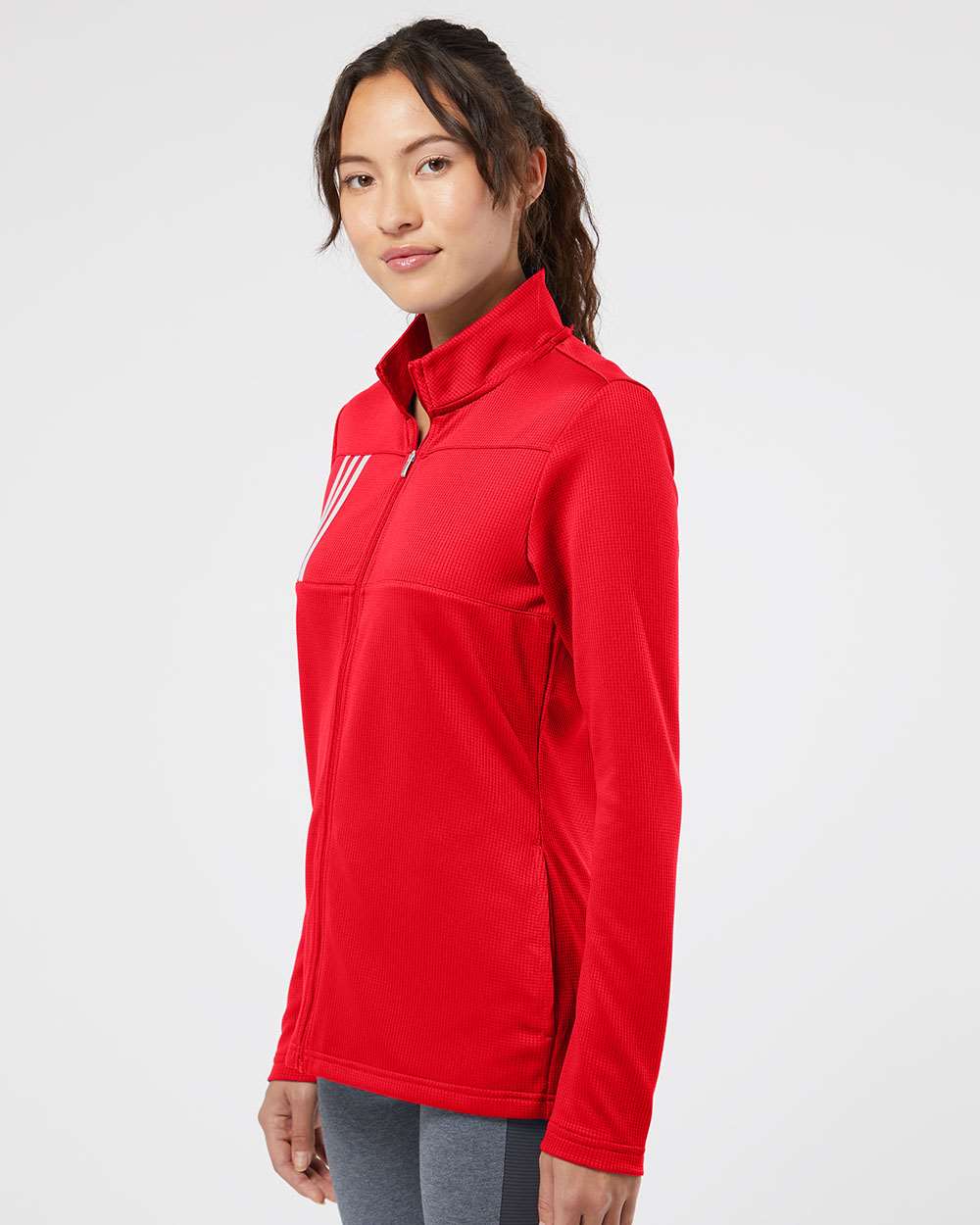 Adidas-A483-Women's 3-Stripes Double Knit Full-Zip - Image 18