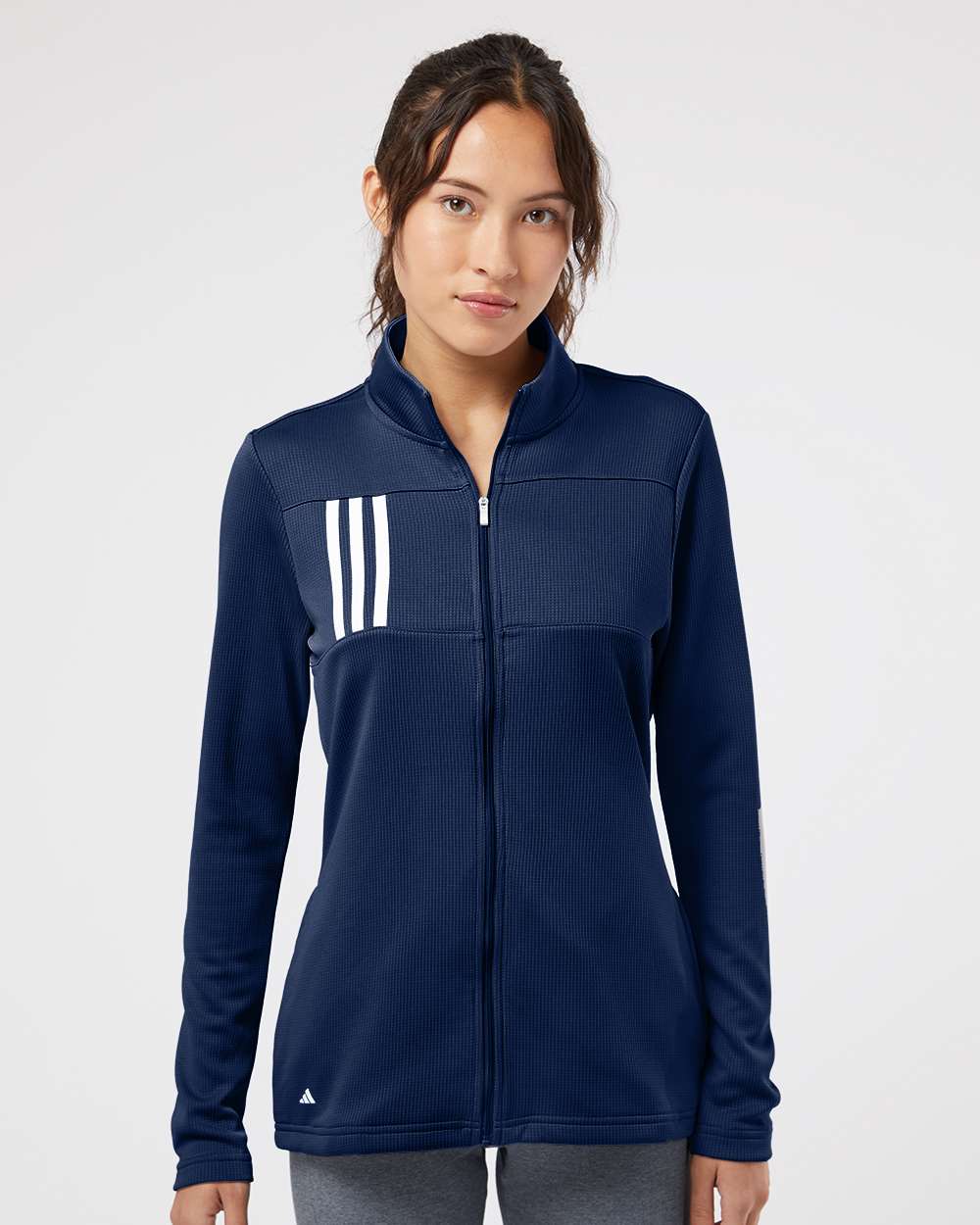 Adidas-A483-Women's 3-Stripes Double Knit Full-Zip - Image 23