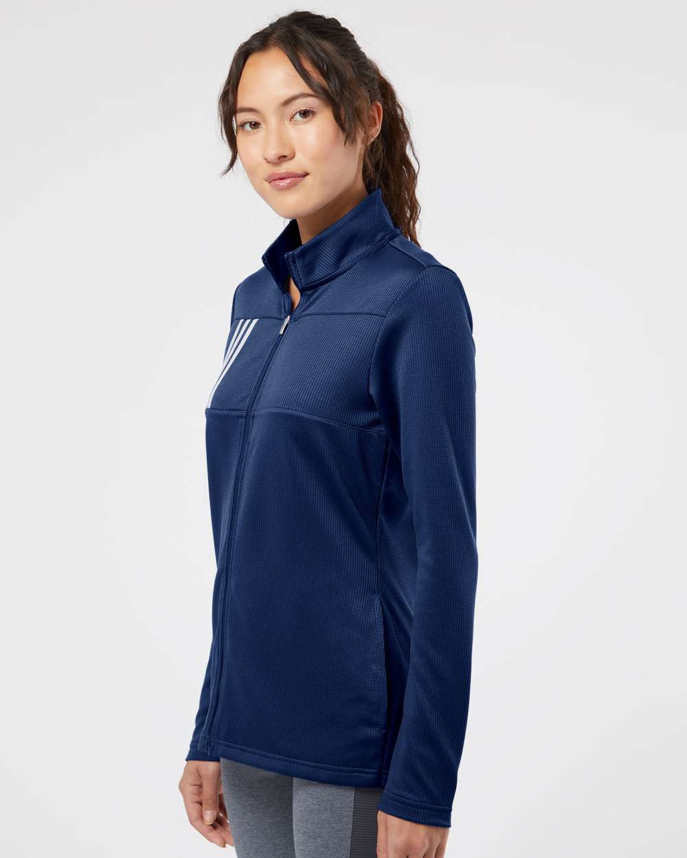 Adidas-A483-Women's 3-Stripes Double Knit Full-Zip - Image 24