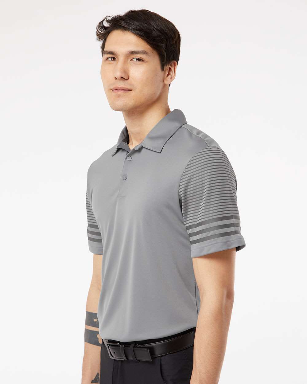 Adidas-A490-Striped Sleeve Polo - Image 12