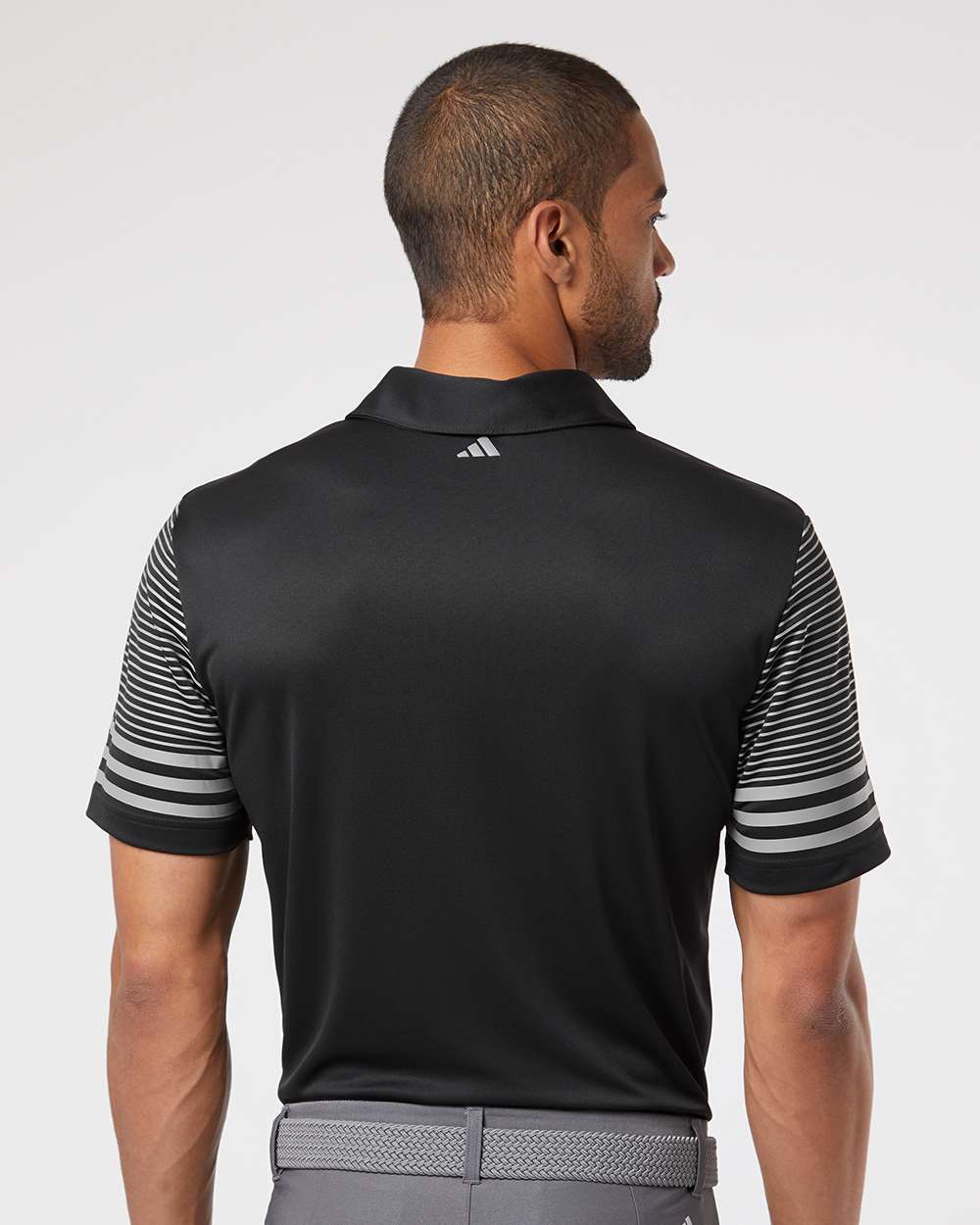 Adidas-A490-Striped Sleeve Polo - Image 6