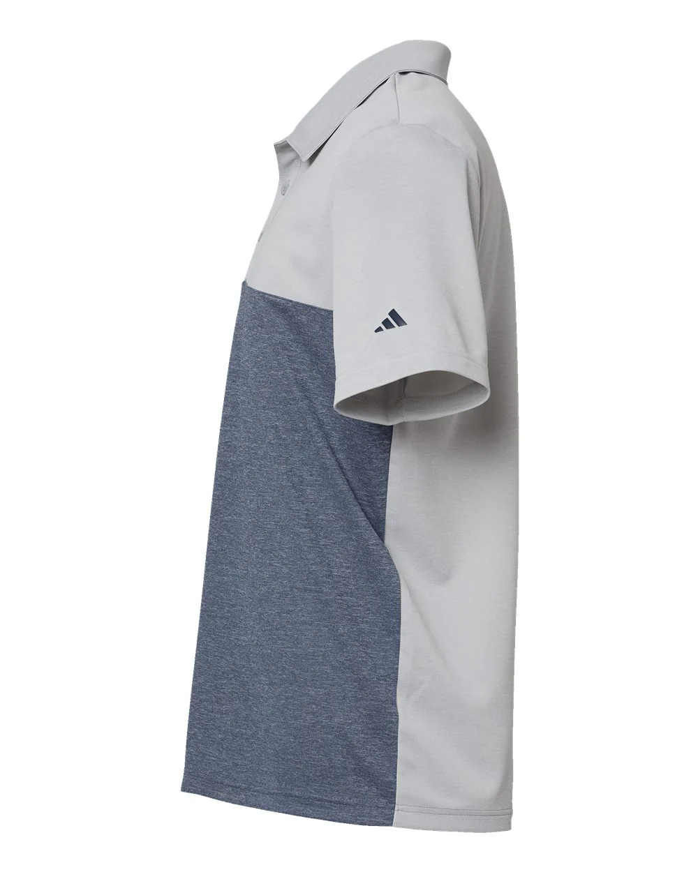 Adidas-A508-Heathered Colorblocked 3-Stripes Polo - Image 15