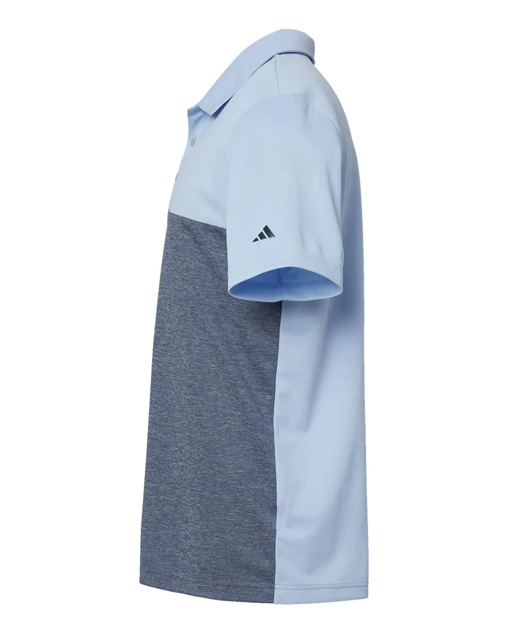 Adidas-A508-Heathered Colorblocked 3-Stripes Polo - Image 3