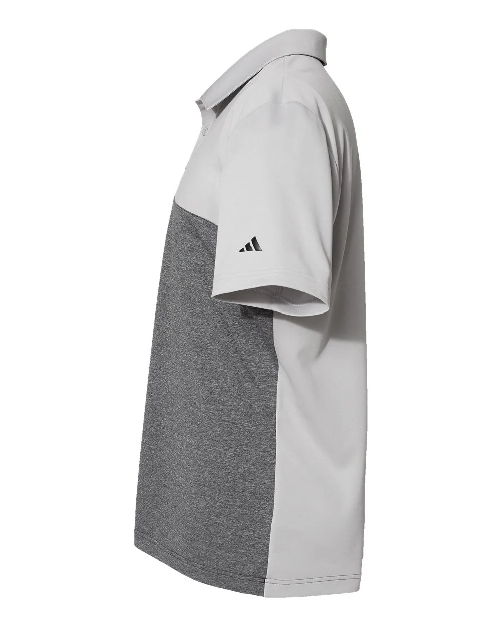 Adidas-A508-Heathered Colorblocked 3-Stripes Polo - Image 9