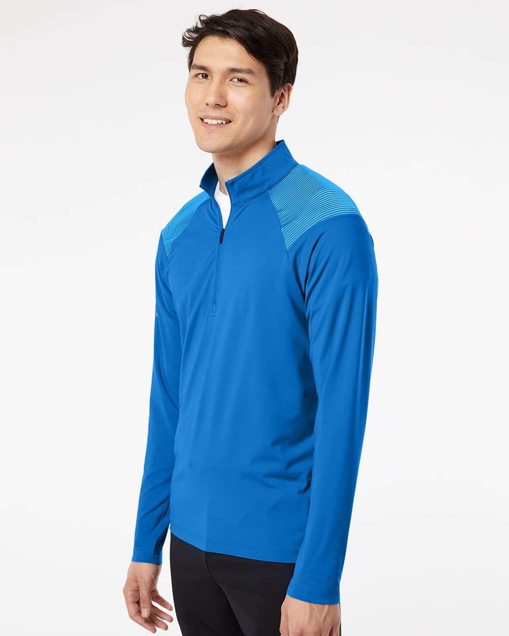 Adidas-A520-Shoulder Stripe Quarter-Zip Pullover - Image 12