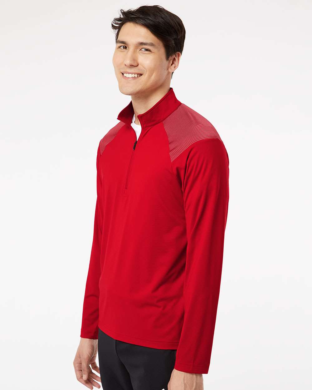 Adidas-A520-Shoulder Stripe Quarter-Zip Pullover - Image 30