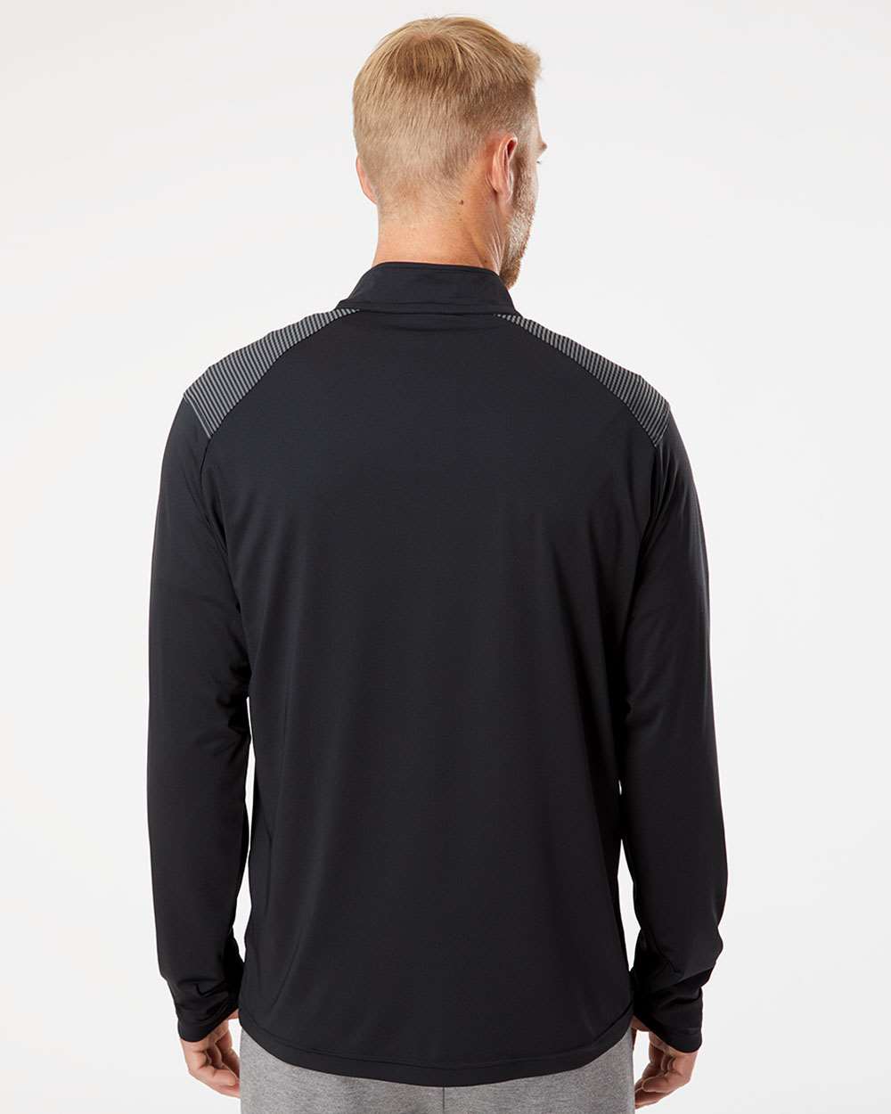 Adidas-A520-Shoulder Stripe Quarter-Zip Pullover - Image 6