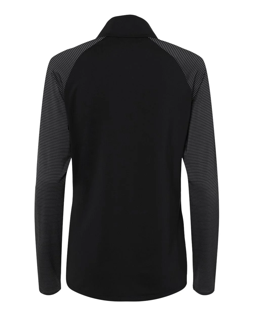 Adidas-A521-Women's Stripe Block Quarter-Zip Pullover - Image 2
