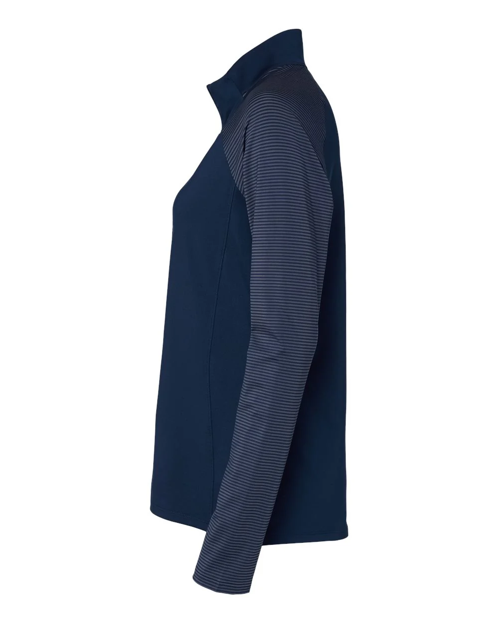 Adidas-A521-Women's Stripe Block Quarter-Zip Pullover - Image 22