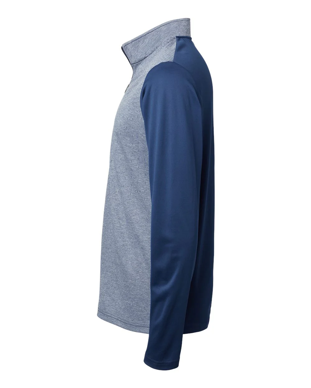 Adidas-A522-Heather Block Print Quarter-Zip Pullover - Image 10