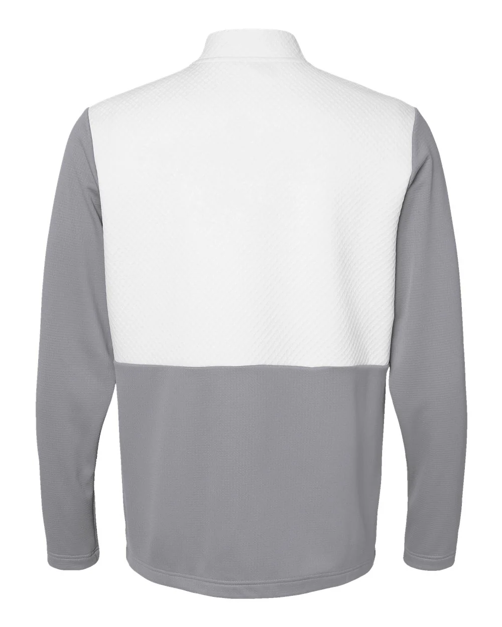 Adidas-A532-Textured Mixed Media Quarter-Zip Pullover - Image 19