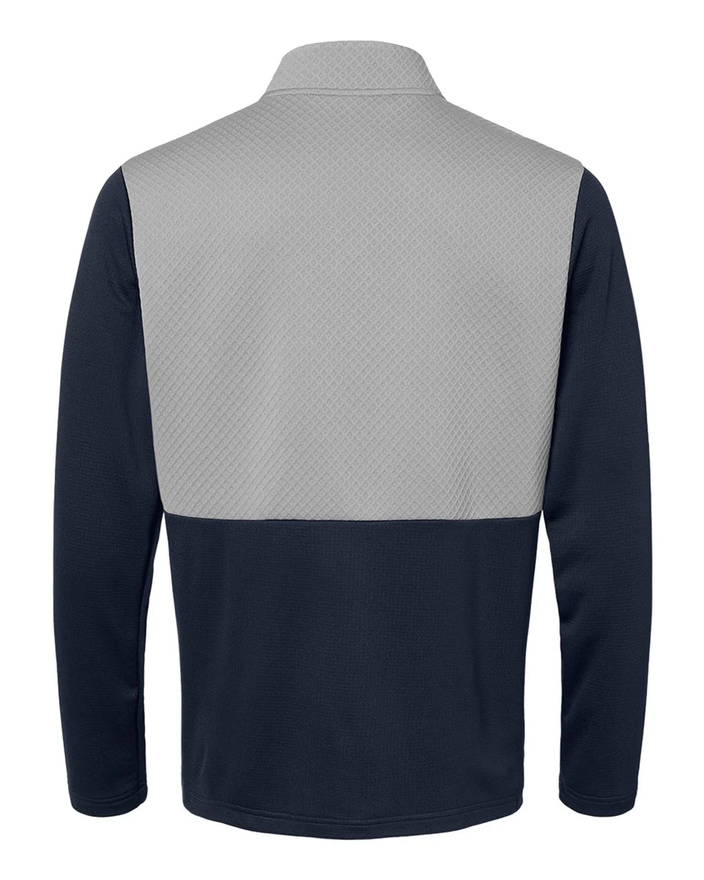 Adidas-A532-Textured Mixed Media Quarter-Zip Pullover - Image 9