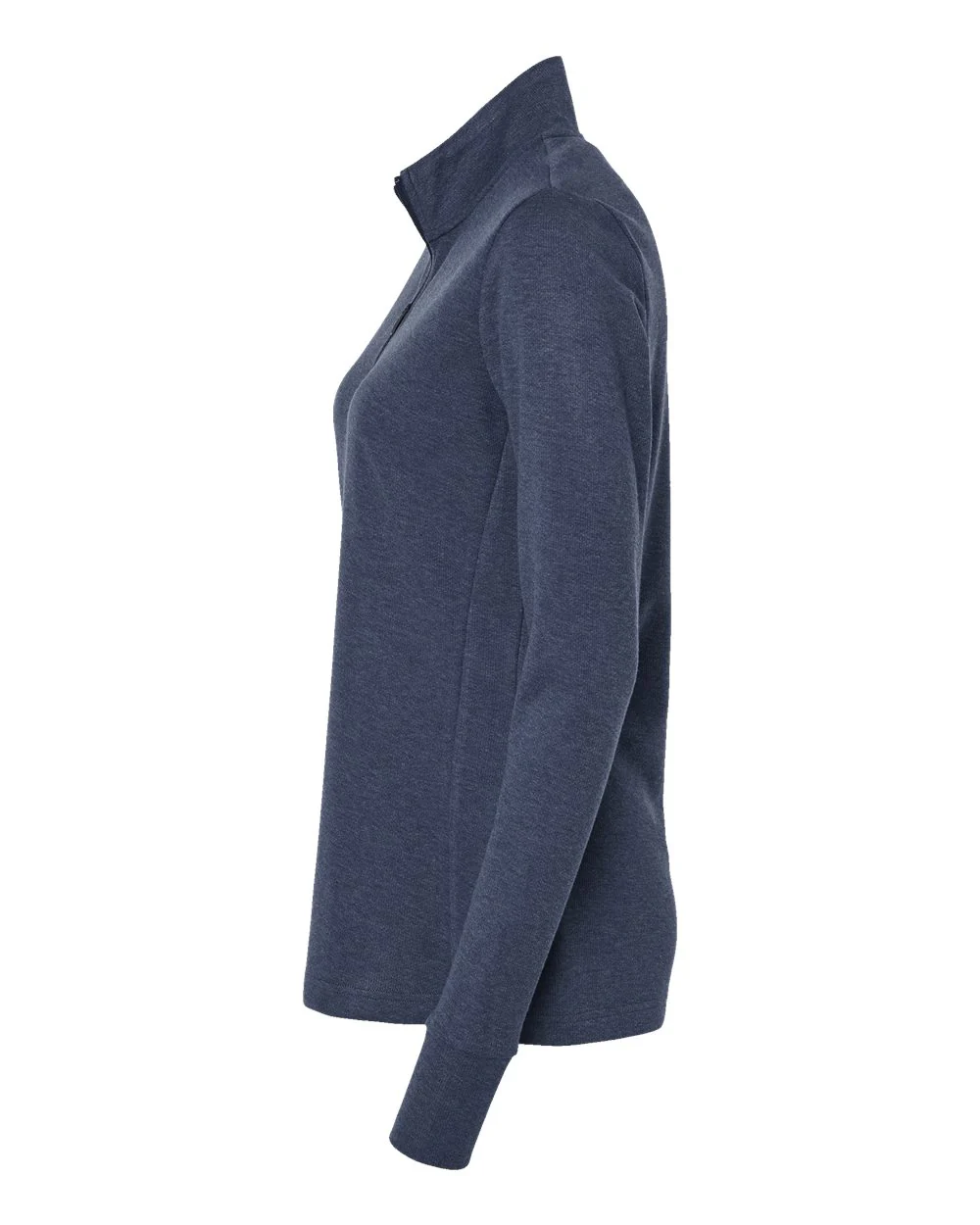 Adidas-A555-Women's 3-Stripes Quarter-Zip Sweater - Image 16