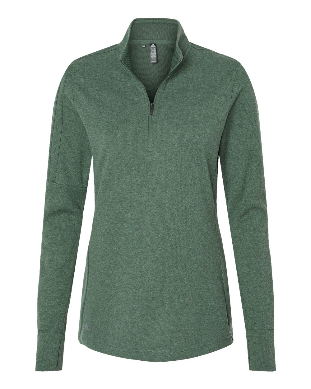 Adidas-A555-Women's 3-Stripes Quarter-Zip Sweater - Image 26