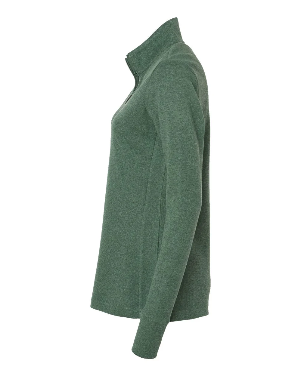 Adidas-A555-Women's 3-Stripes Quarter-Zip Sweater - Image 28