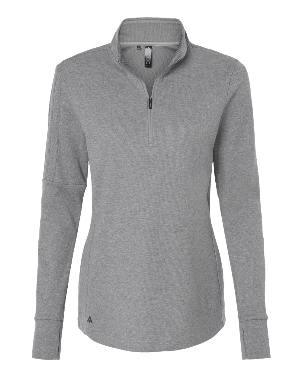 Adidas-A555-Women's 3-Stripes Quarter-Zip Sweater - Image 32