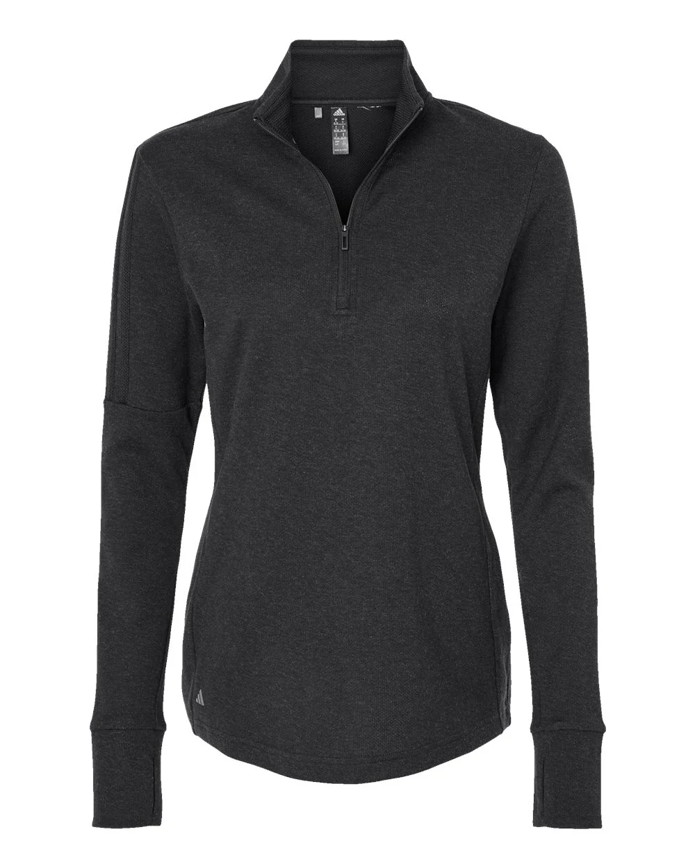 Adidas-A555-Women's 3-Stripes Quarter-Zip Sweater - Image 8