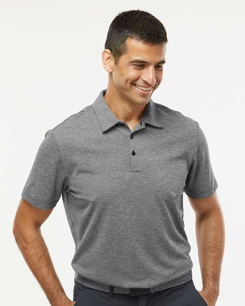 Adidas-A582-Heathered Polo - Image 4