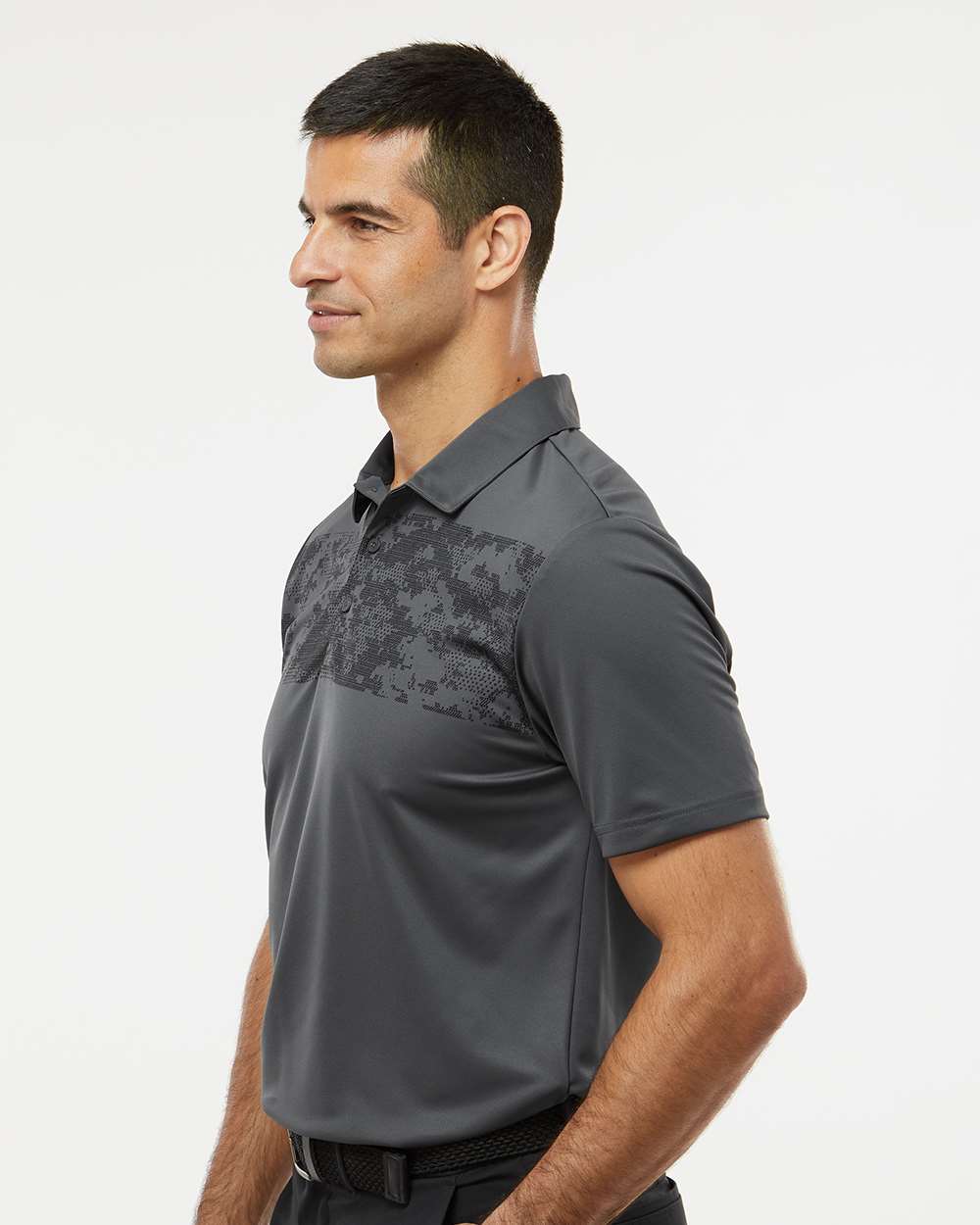 Adidas-A585-Camo Chest Print Polo - Image 5