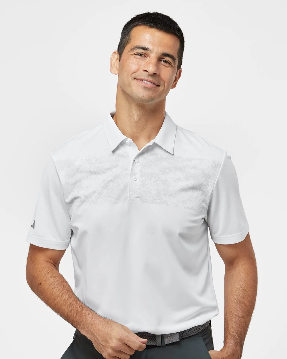 Adidas-A585-Camo Chest Print Polo - Image 7