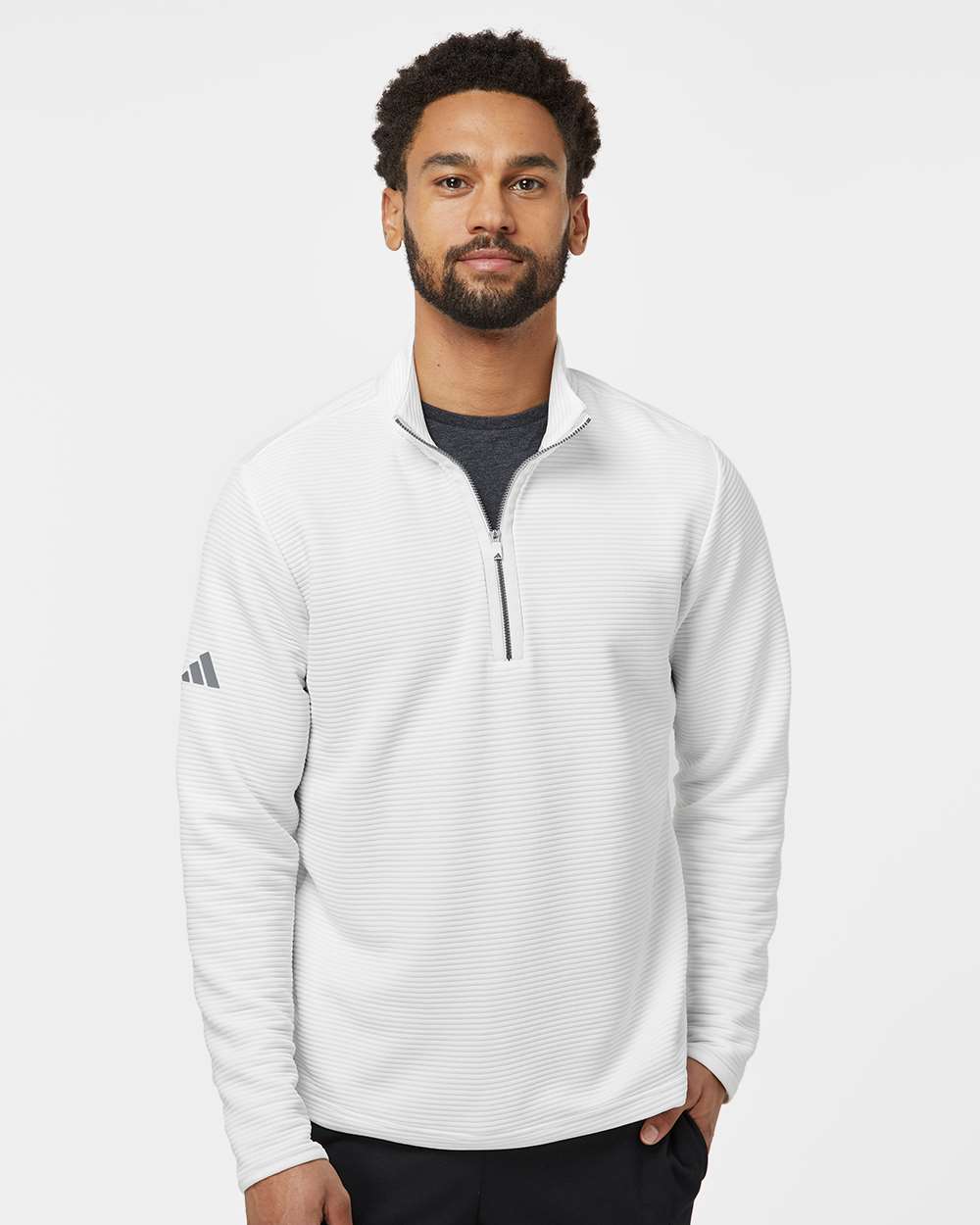 Adidas-A588-Spacer Quarter-Zip Pullover - Image 17