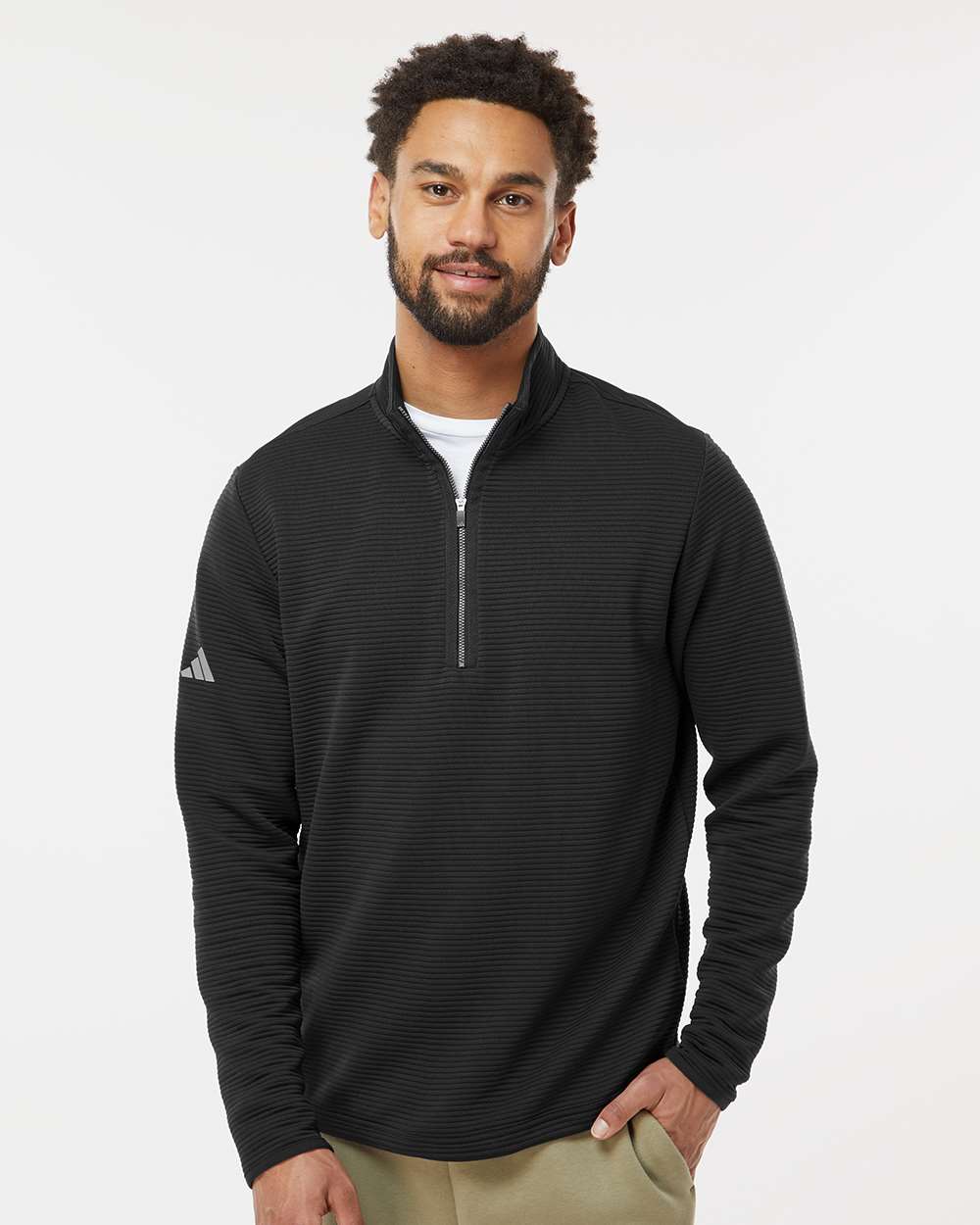 Adidas-A588-Spacer Quarter-Zip Pullover - Image 4