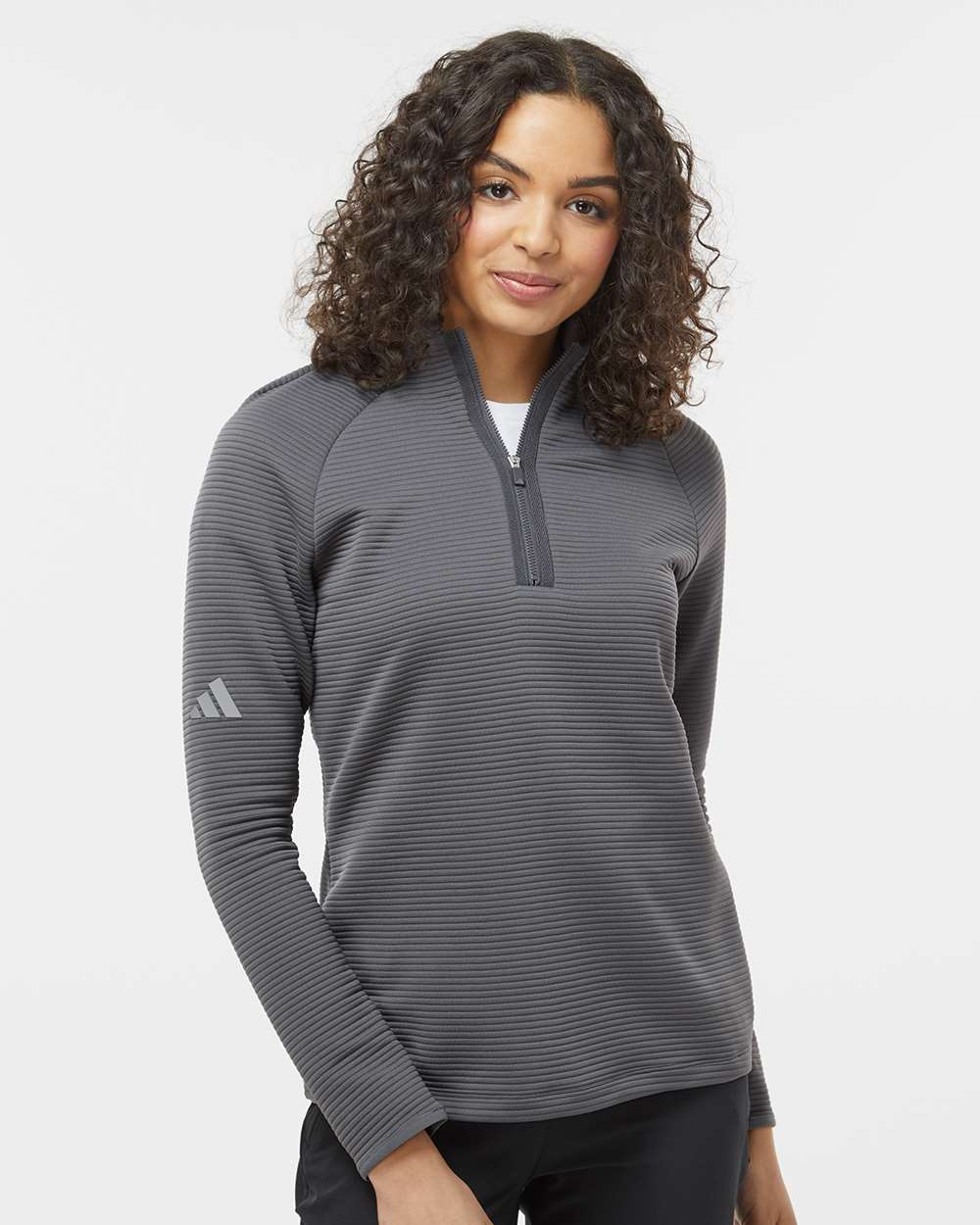 Adidas-A589-Women's Spacer Quarter-Zip Pullover - Image 23