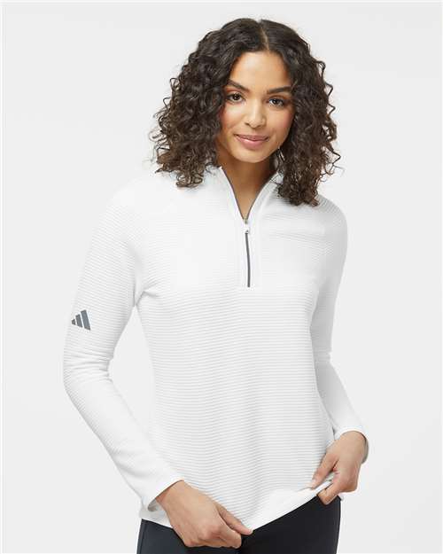 Adidas-A589-Women's Spacer Quarter-Zip Pullover - Image 34