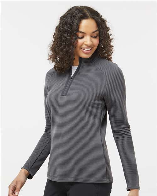 Adidas-A589-Women's Spacer Quarter-Zip Pullover - Image 38