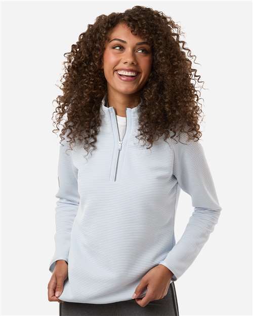 Adidas-A589-Women's Spacer Quarter-Zip Pullover - Image 40