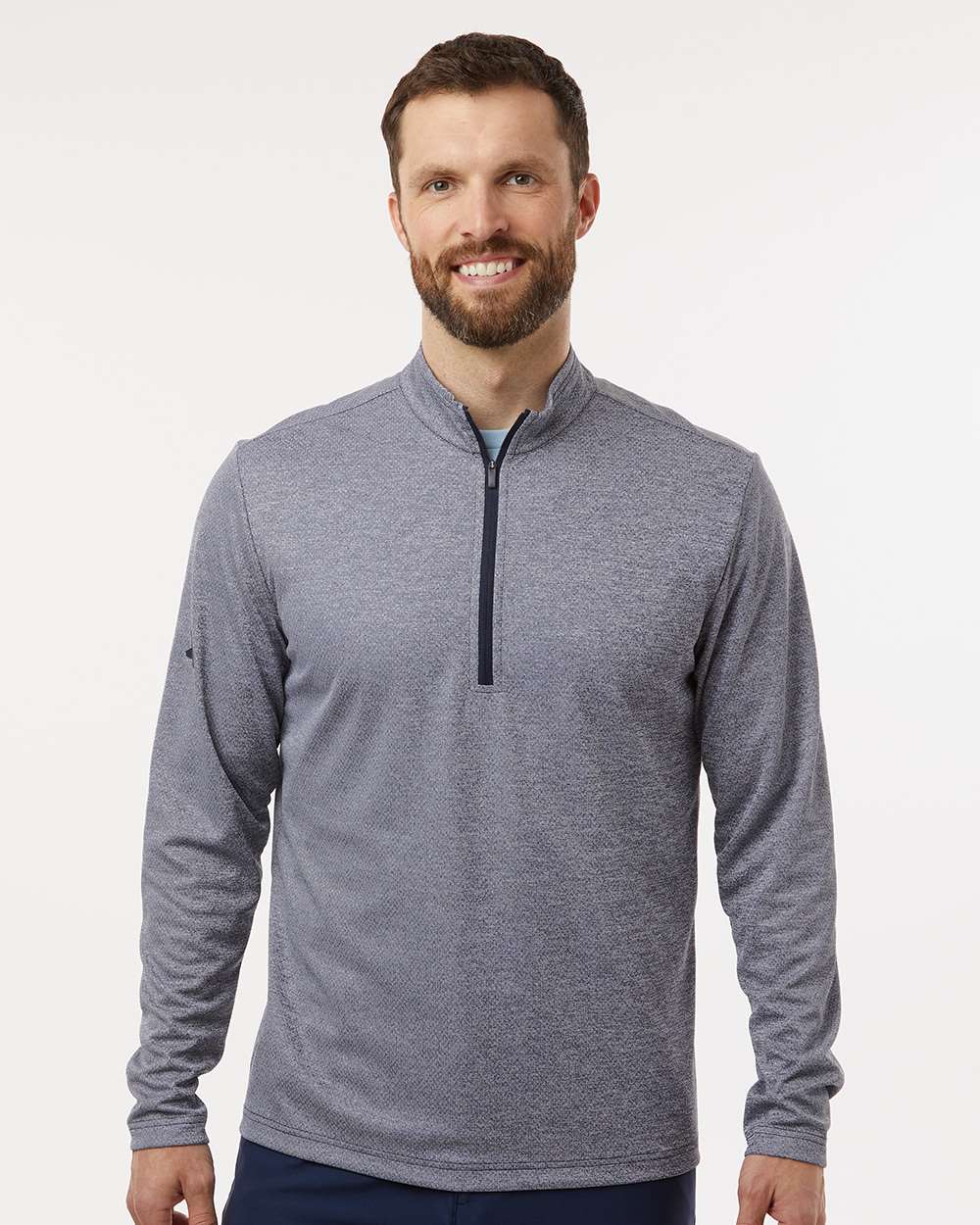 Adidas-A593-Space Dyed Quarter-Zip Pullover - Image 11