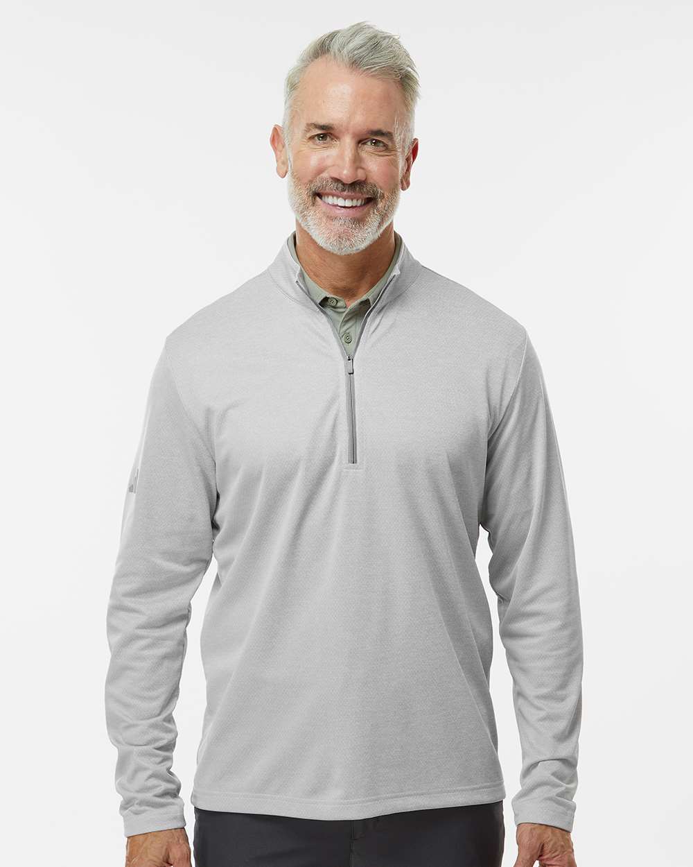 Adidas-A593-Space Dyed Quarter-Zip Pullover - Image 17