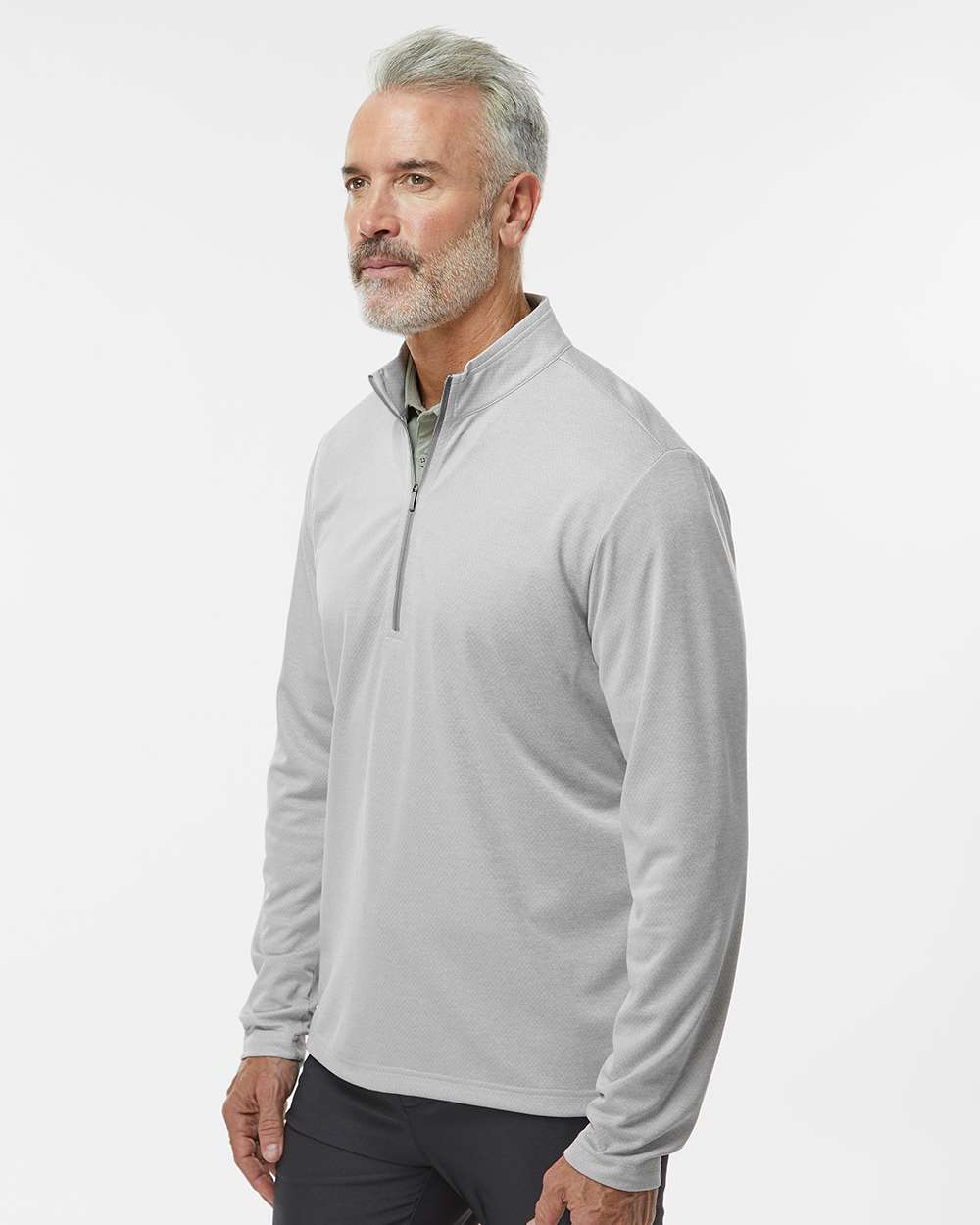 Adidas-A593-Space Dyed Quarter-Zip Pullover - Image 18
