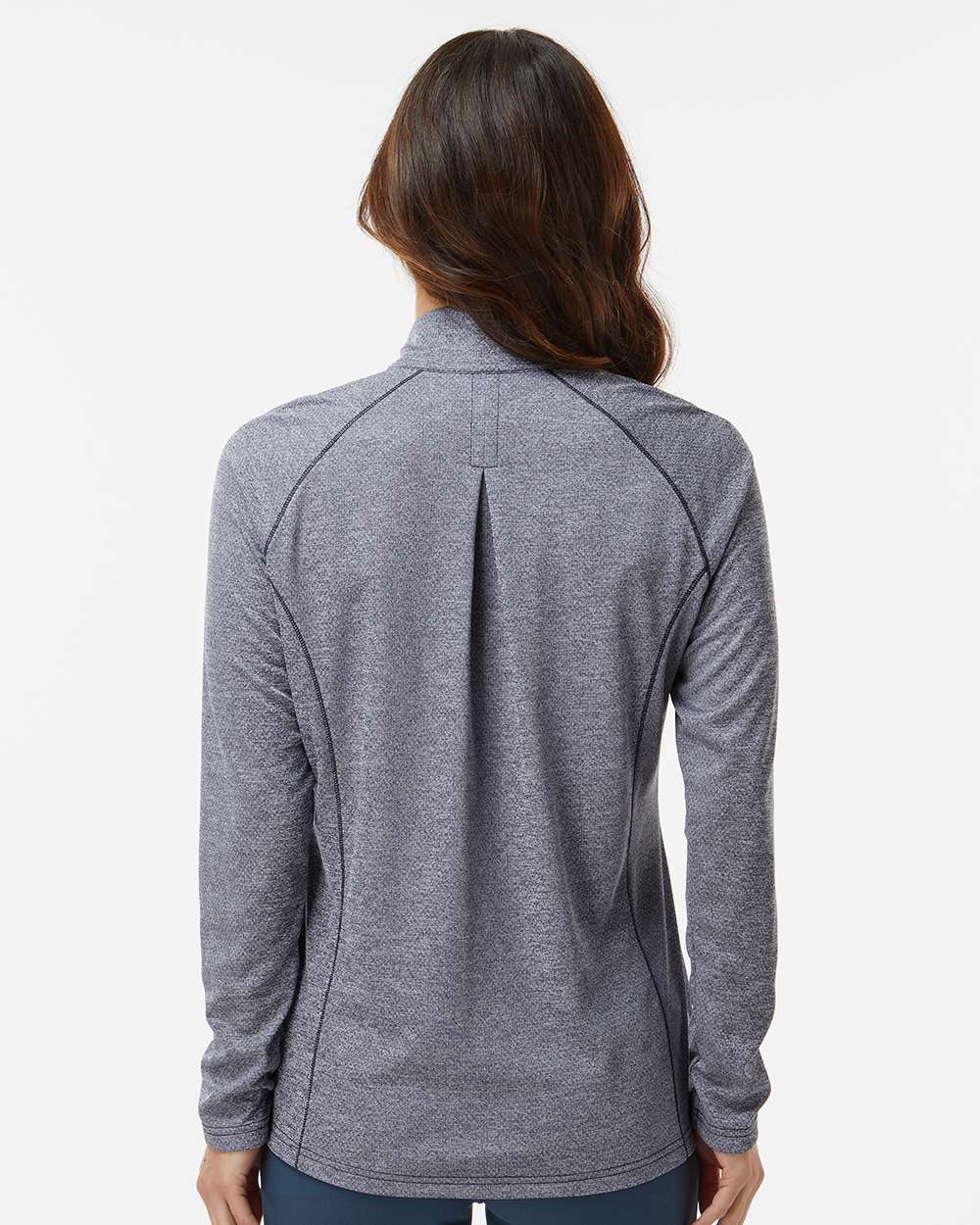 Adidas-A594-Women's Space Dyed Quarter-Zip Pullover - Image 13