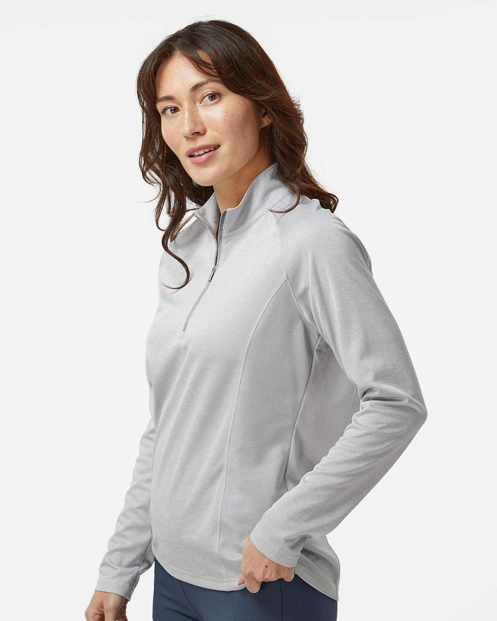 Adidas-A594-Women's Space Dyed Quarter-Zip Pullover - Image 18