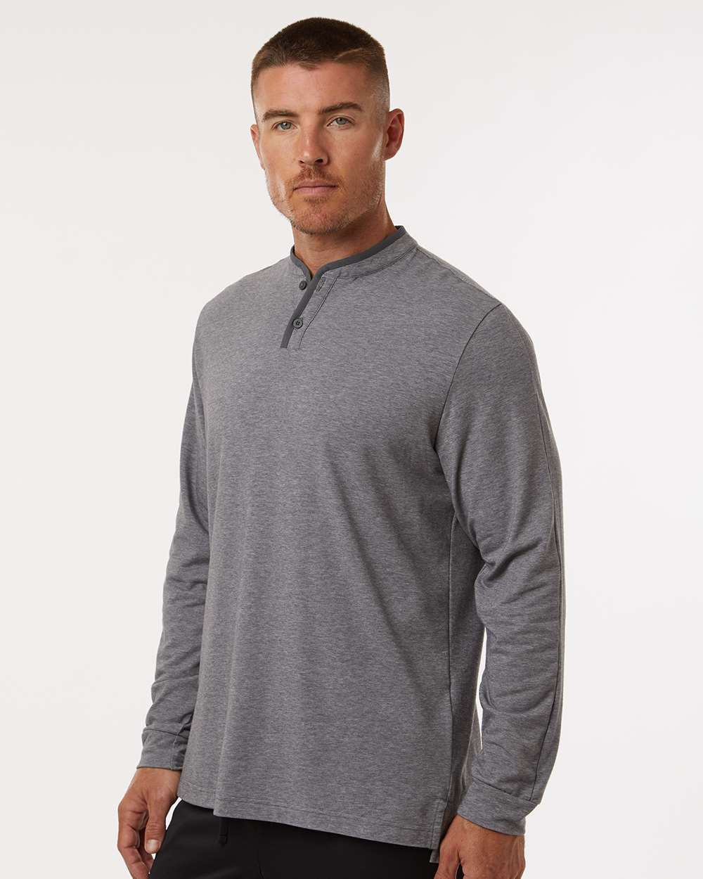 Adidas-A597-Henley Long Sleeve Tee - Image 17