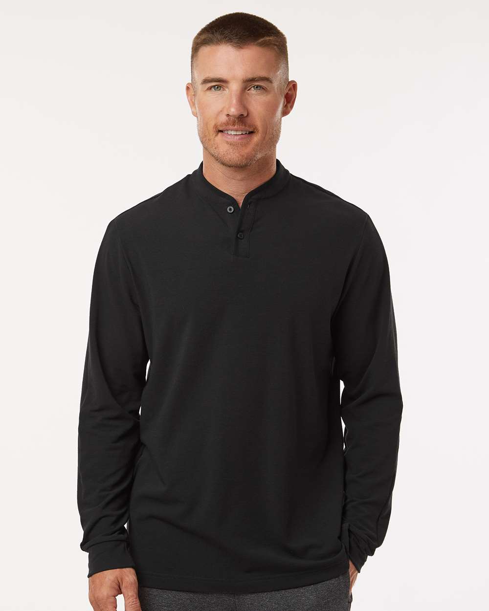 Adidas-A597-Henley Long Sleeve Tee - Image 4