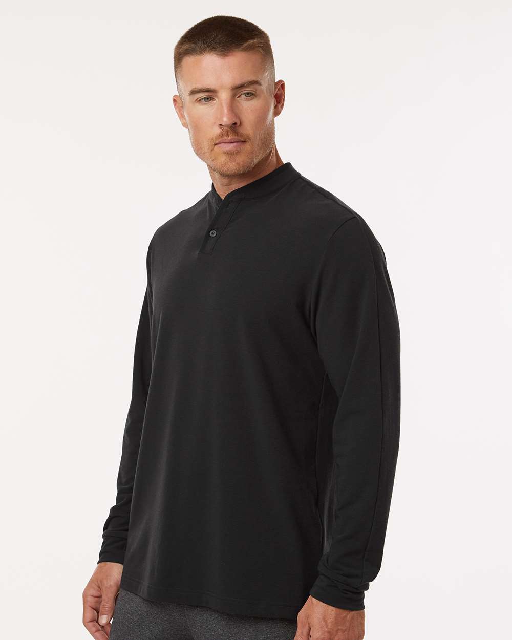 Adidas-A597-Henley Long Sleeve Tee - Image 5