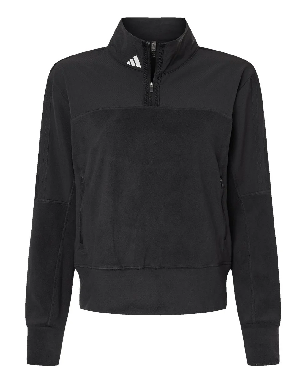 Adidas-A601-Women's Fleece Quarter-Zip Pullover - Image 8