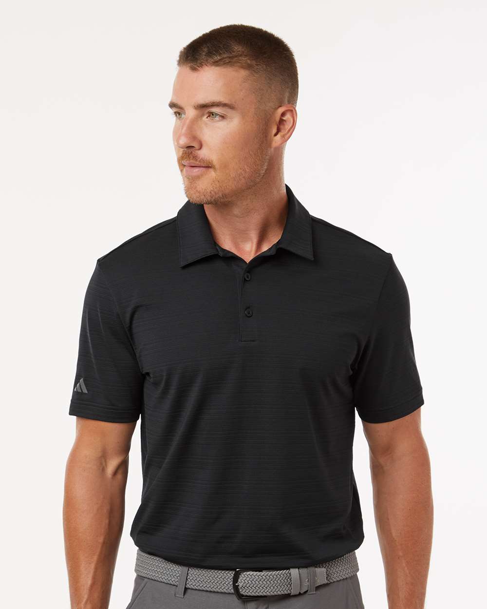 Adidas-A704-Textured Stripe Polo - Image 4