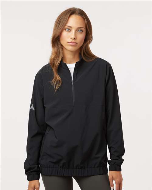 Adidas-A706-Women's Woven Half-Zip Pullover - Image 10