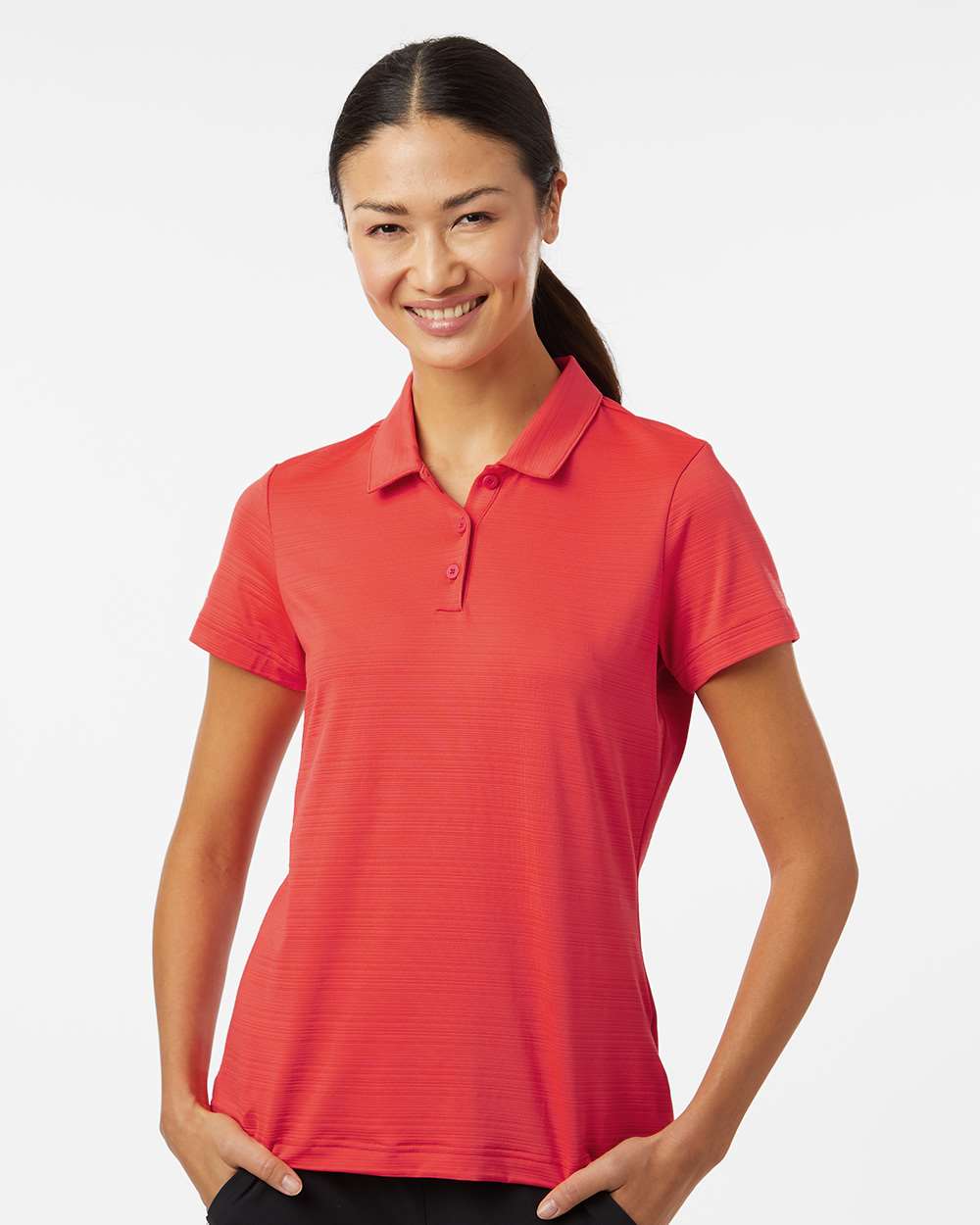 Adidas-A707-Women's Textured Stripe Polo - Image 11