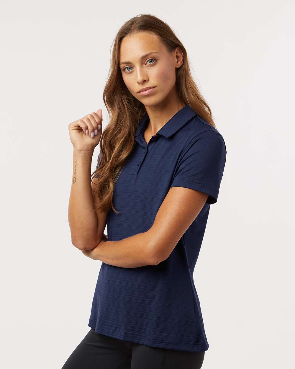 Adidas-A707-Women's Textured Stripe Polo - Image 24