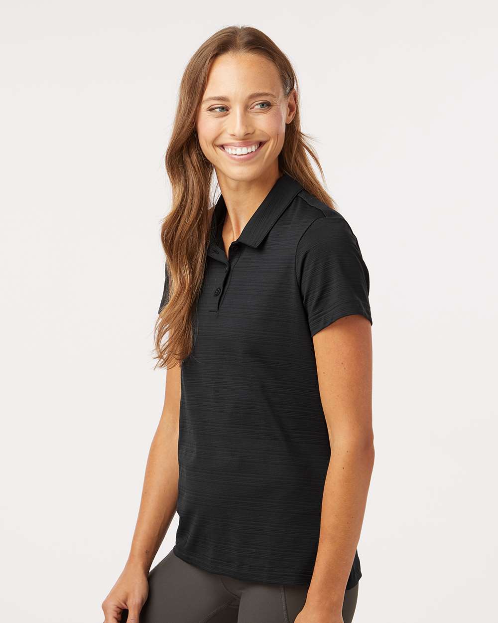 Adidas-A707-Women's Textured Stripe Polo - Image 5