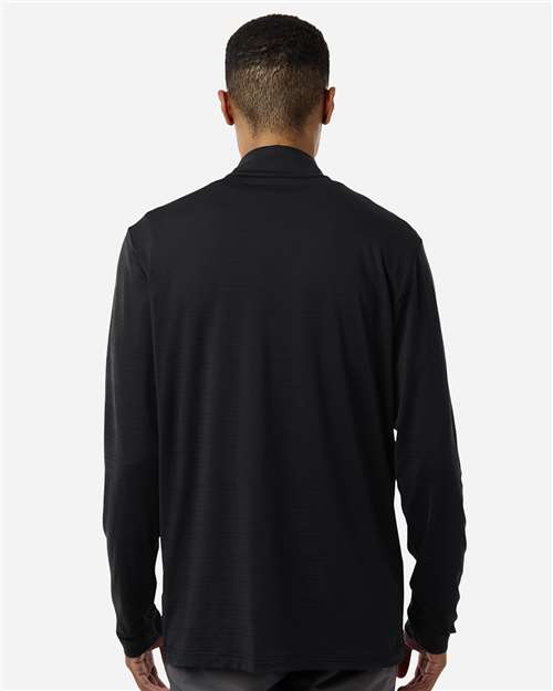 Adidas-A708-Men's Textured Stripe Quarter-Zip Pullover - Image 7