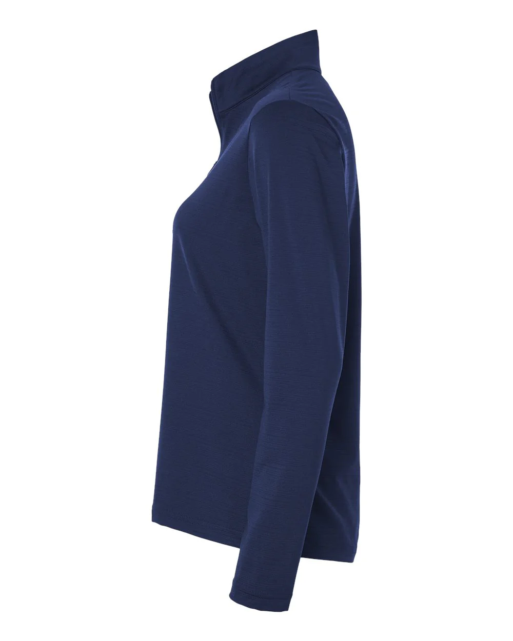 Adidas-A709-Women's Textured Stripe Quarter-Zip Pullover - Image 17