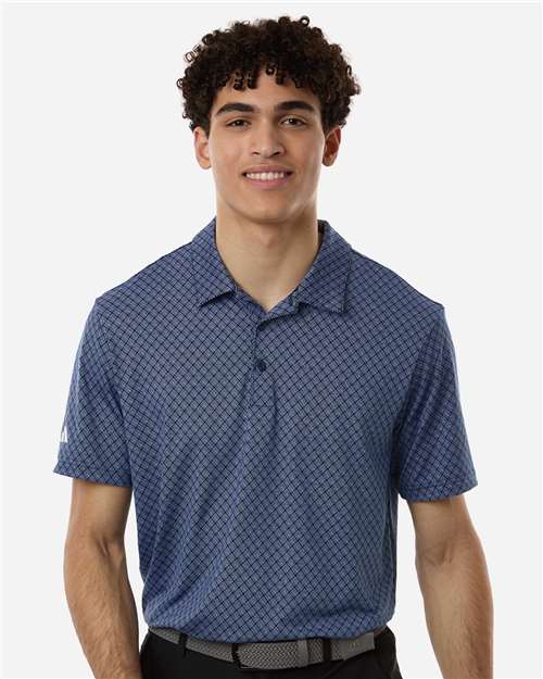 Adidas-A716-Men's 4-Way Stretch Printed Polo - Image 8